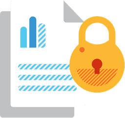 Data security lock icon